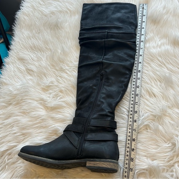 Black Over the Knee Boots - Picture 11 of 12